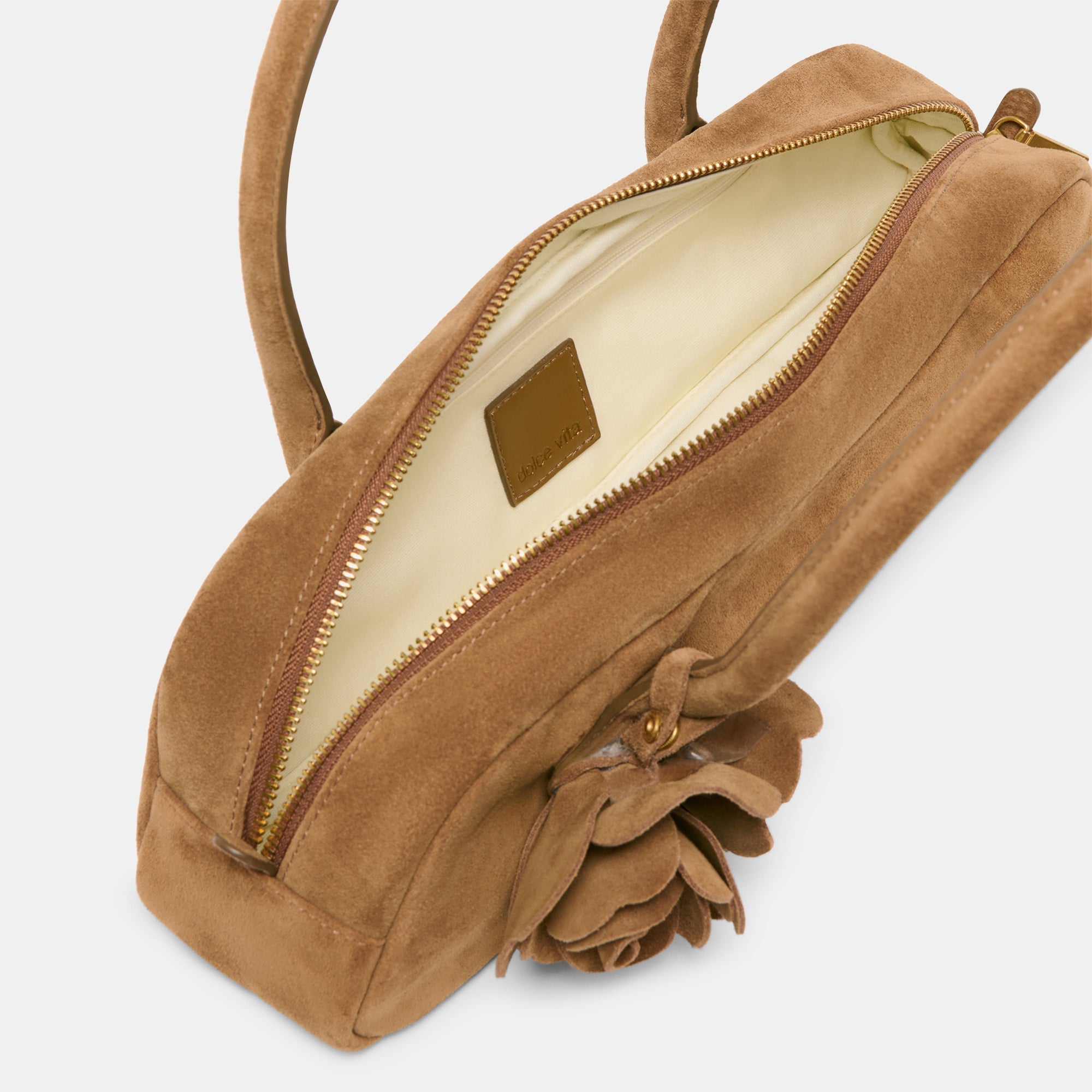 BORACAY SHOULDER BAG BROWN SUEDE