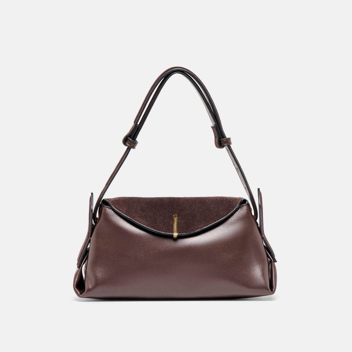 DEVYN SHOULDER BAG ESPRESSO LEATHER