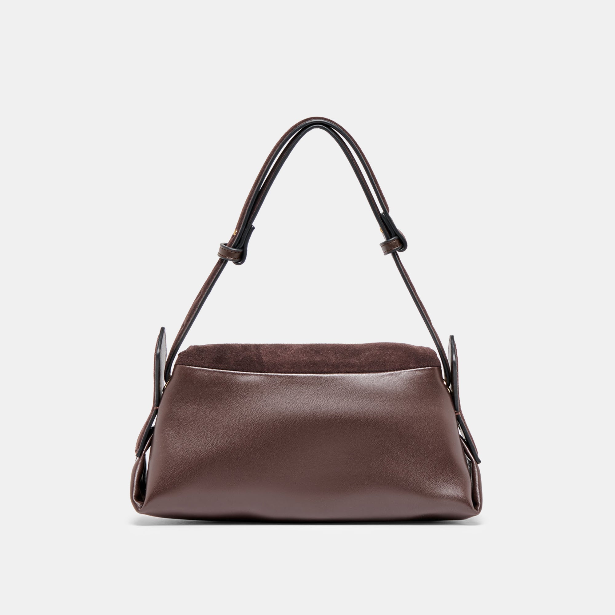 DEVYN SHOULDER BAG ESPRESSO LEATHER