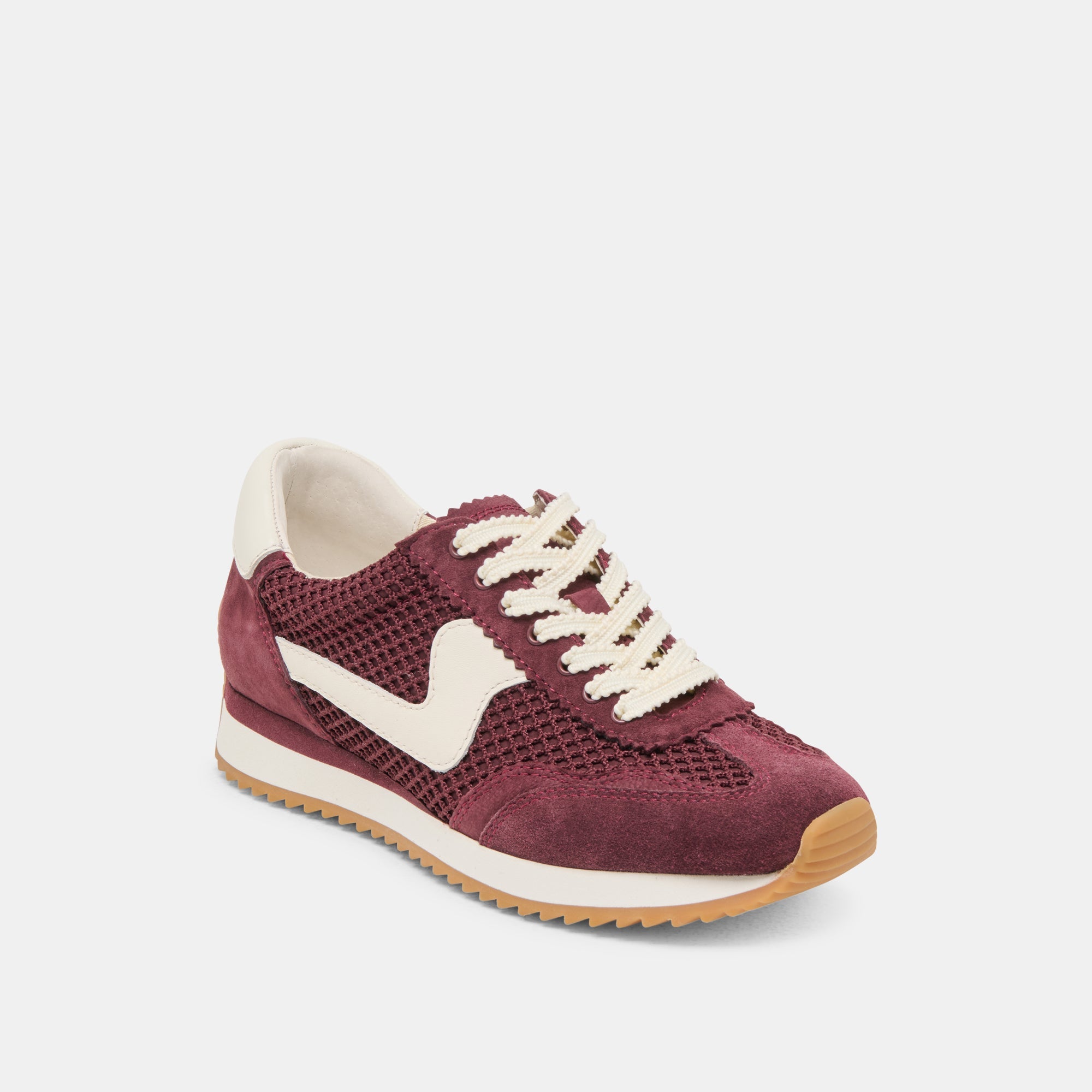 B.NTCD MESH SNEAKERS CRANBERRY WOVEN MESH
