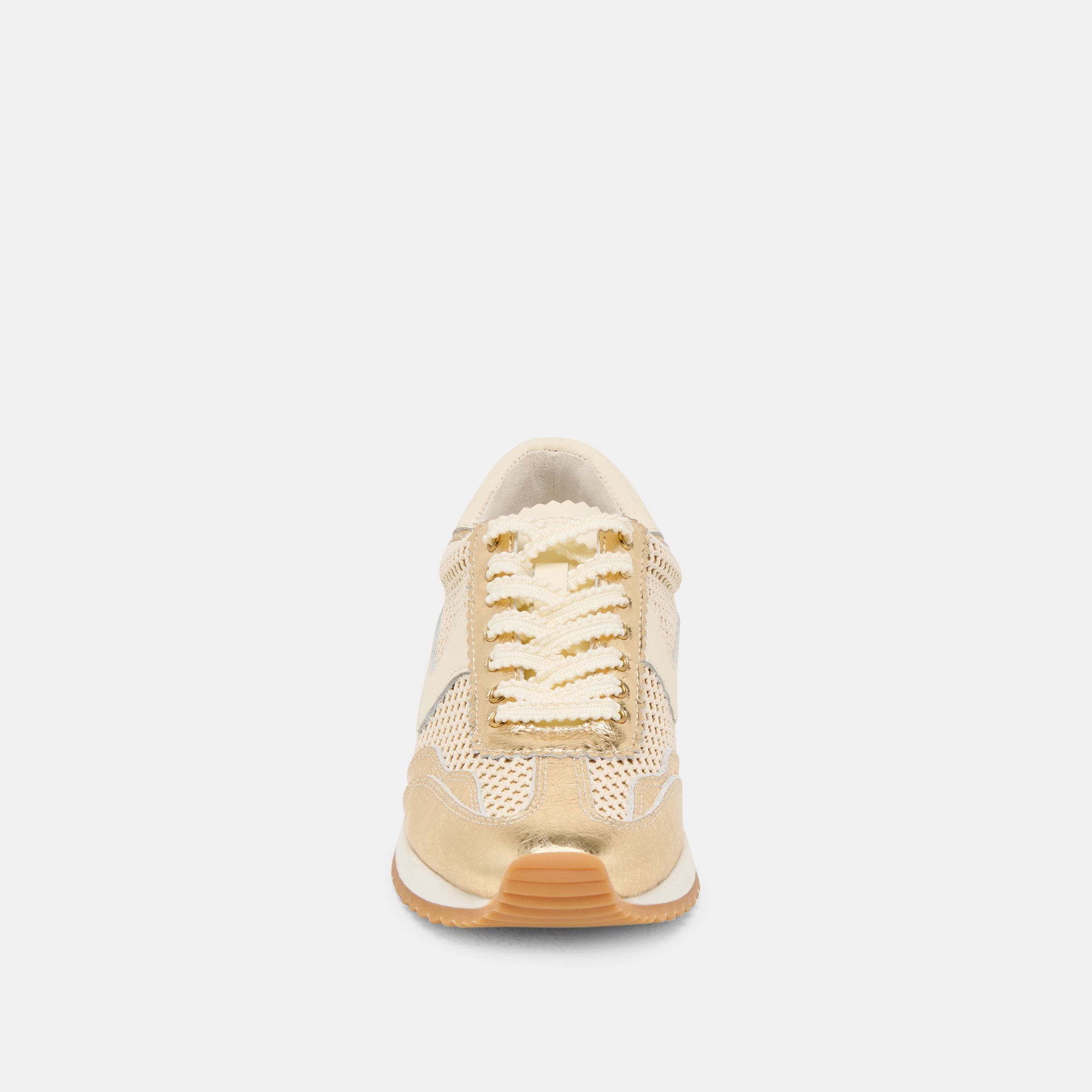 B.NTCD MESH SNEAKERS GOLD WOVEN MESH