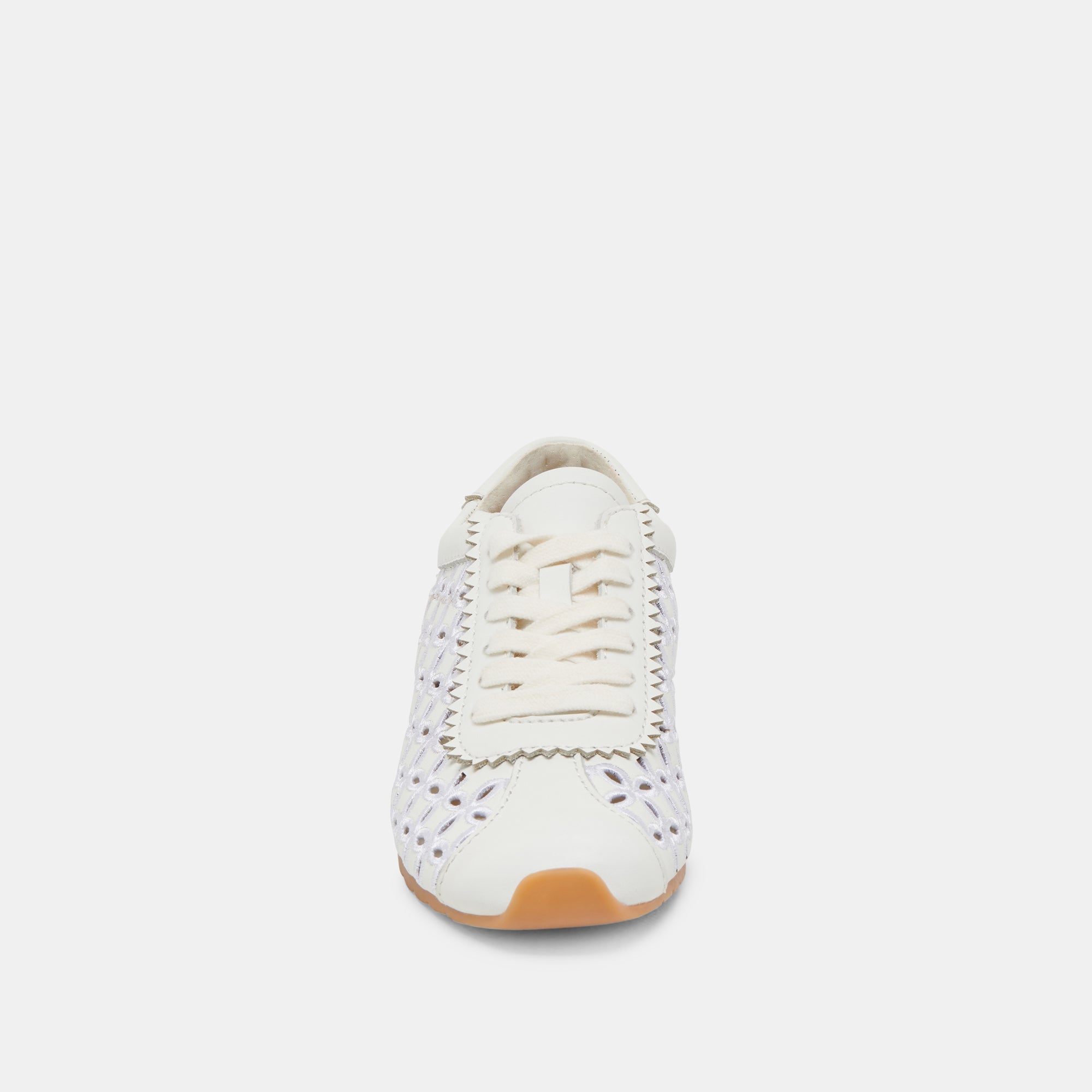 DANIE EYELET PERF SNEAKERS TRUE WHITE LEATHER
