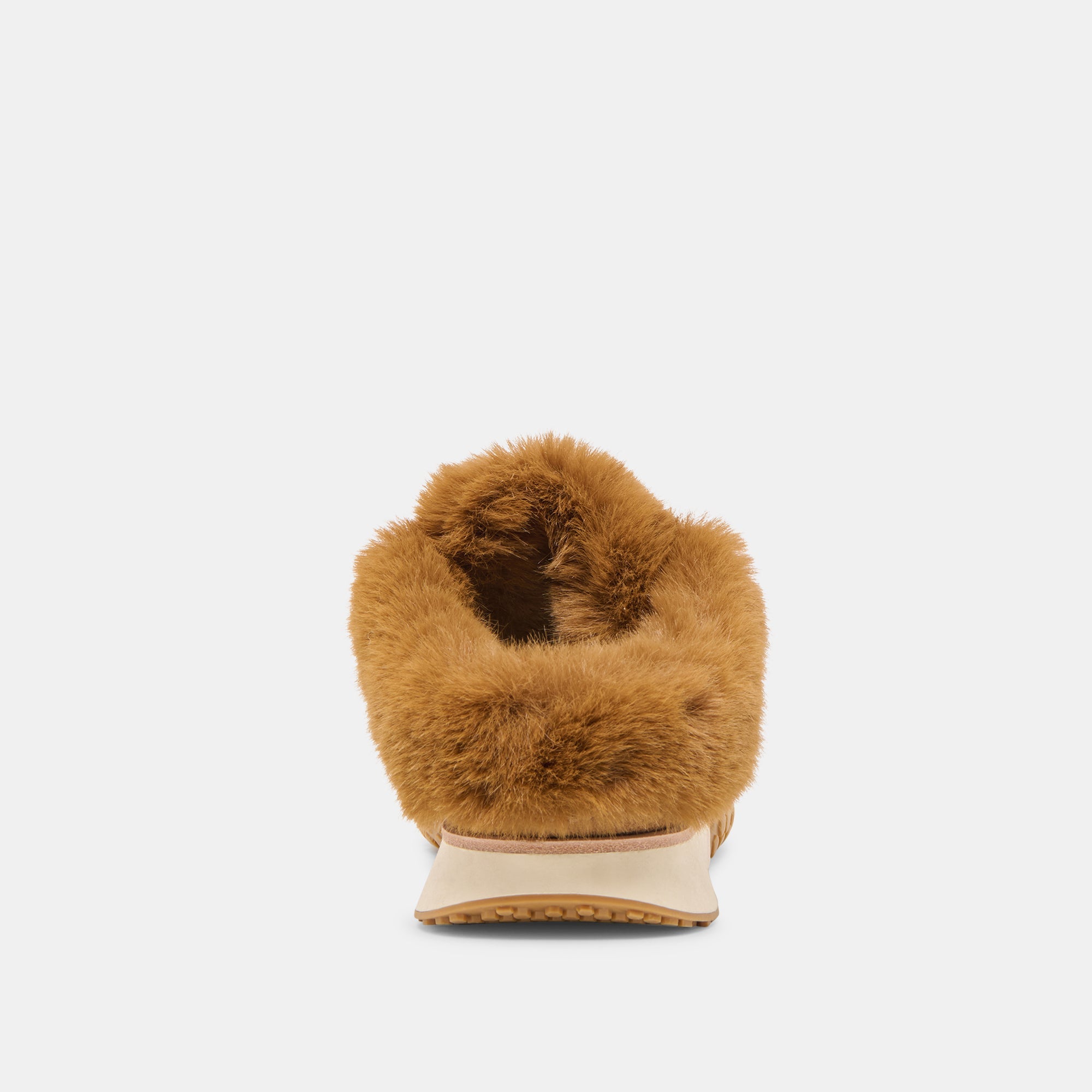 IZZEY PLUSH SNEAKERS LT BROWN SUEDE