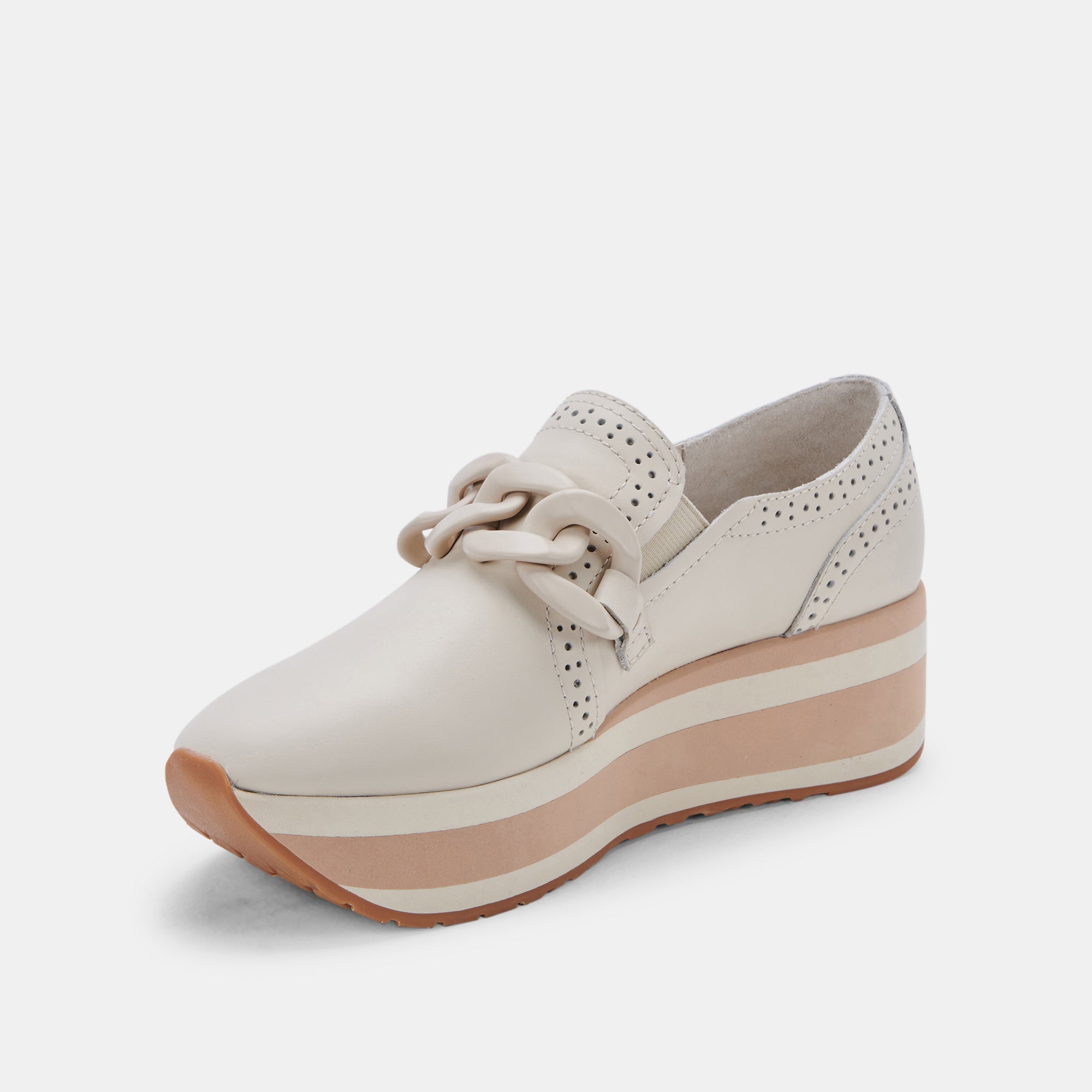 JHENEE SNEAKERS IVORY LEATHER - re:vita