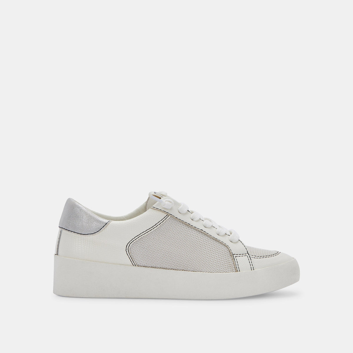 LEDGER SNEAKERS OFF WHITE LEATHER - re:vita
