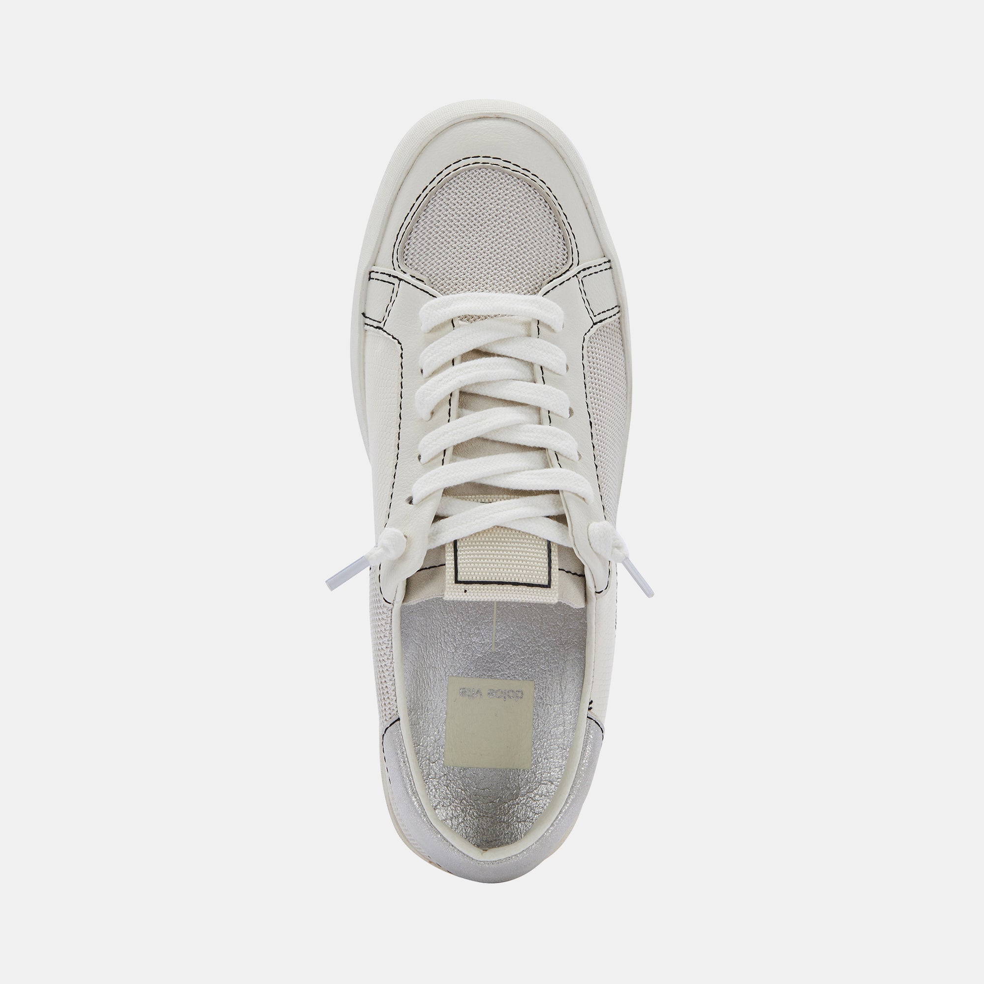 LEDGER SNEAKERS OFF WHITE LEATHER - re:vita