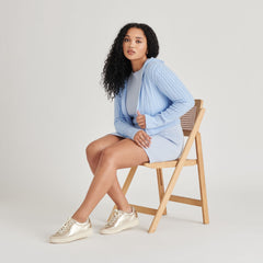 LENNIX SNEAKERS LIGHT GOLD METALLIC LEATHER - re:vita