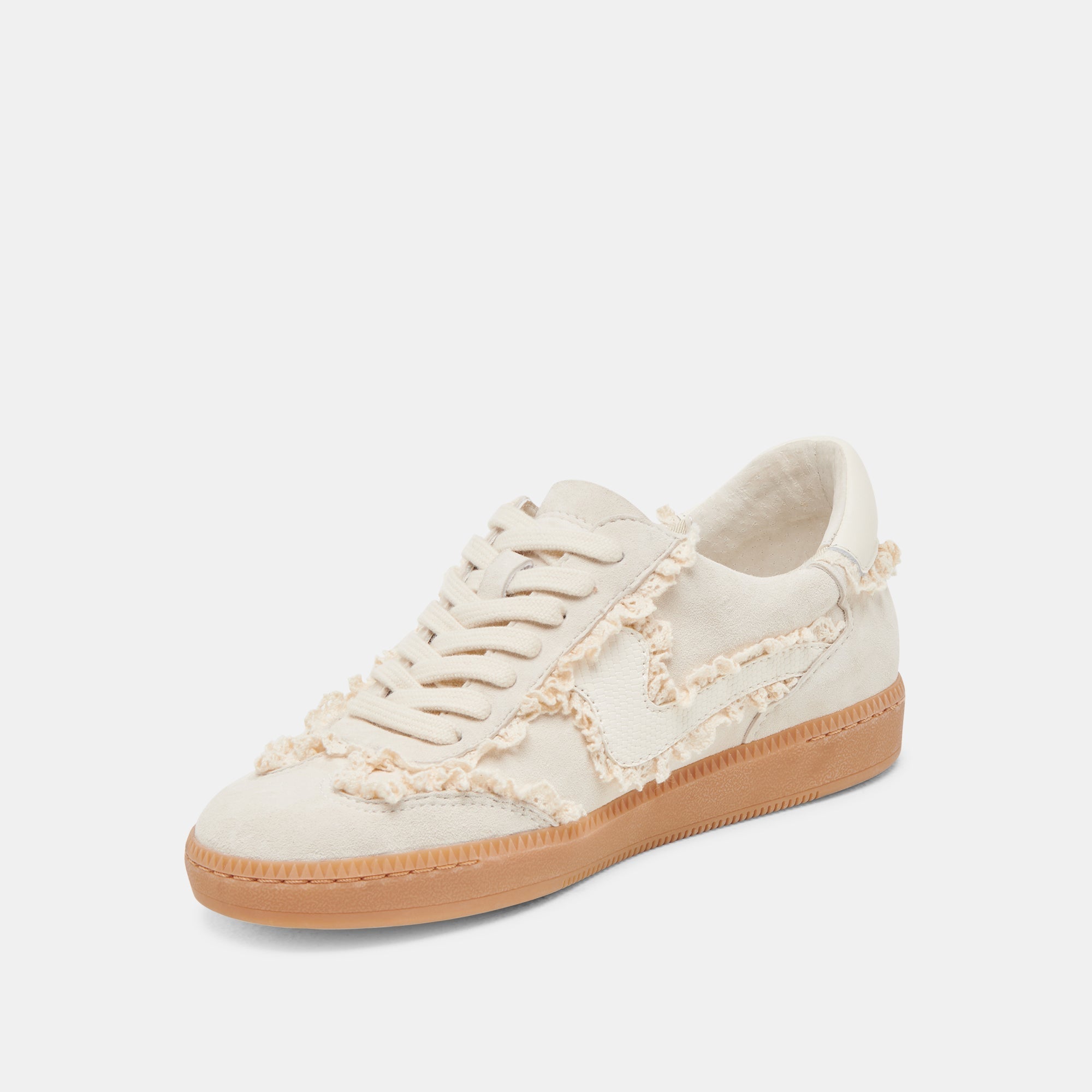 NOTICE LACE SNEAKERS IVORY SUEDE - re:vita