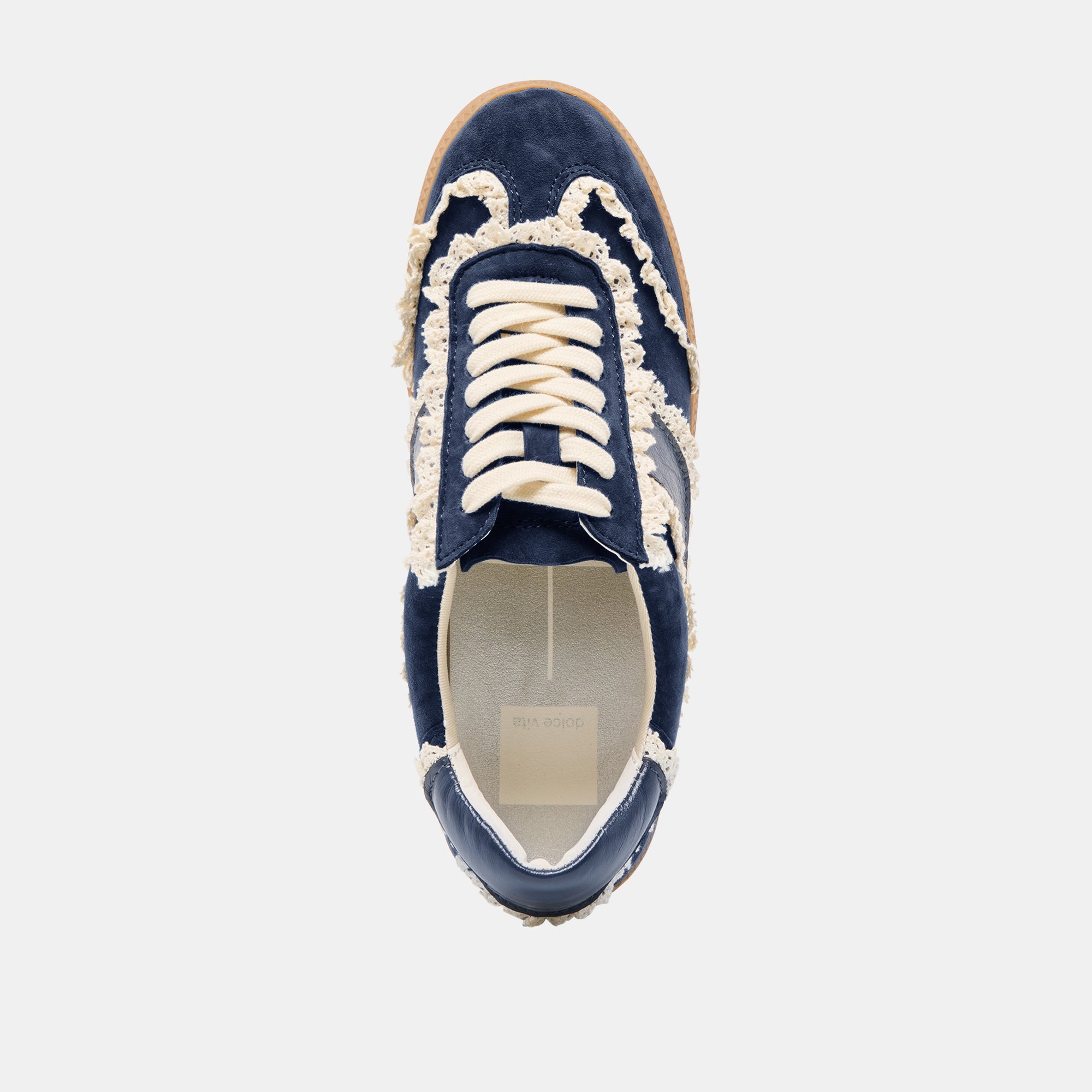 NOTICE LACE SNEAKERS NAVY SUEDE