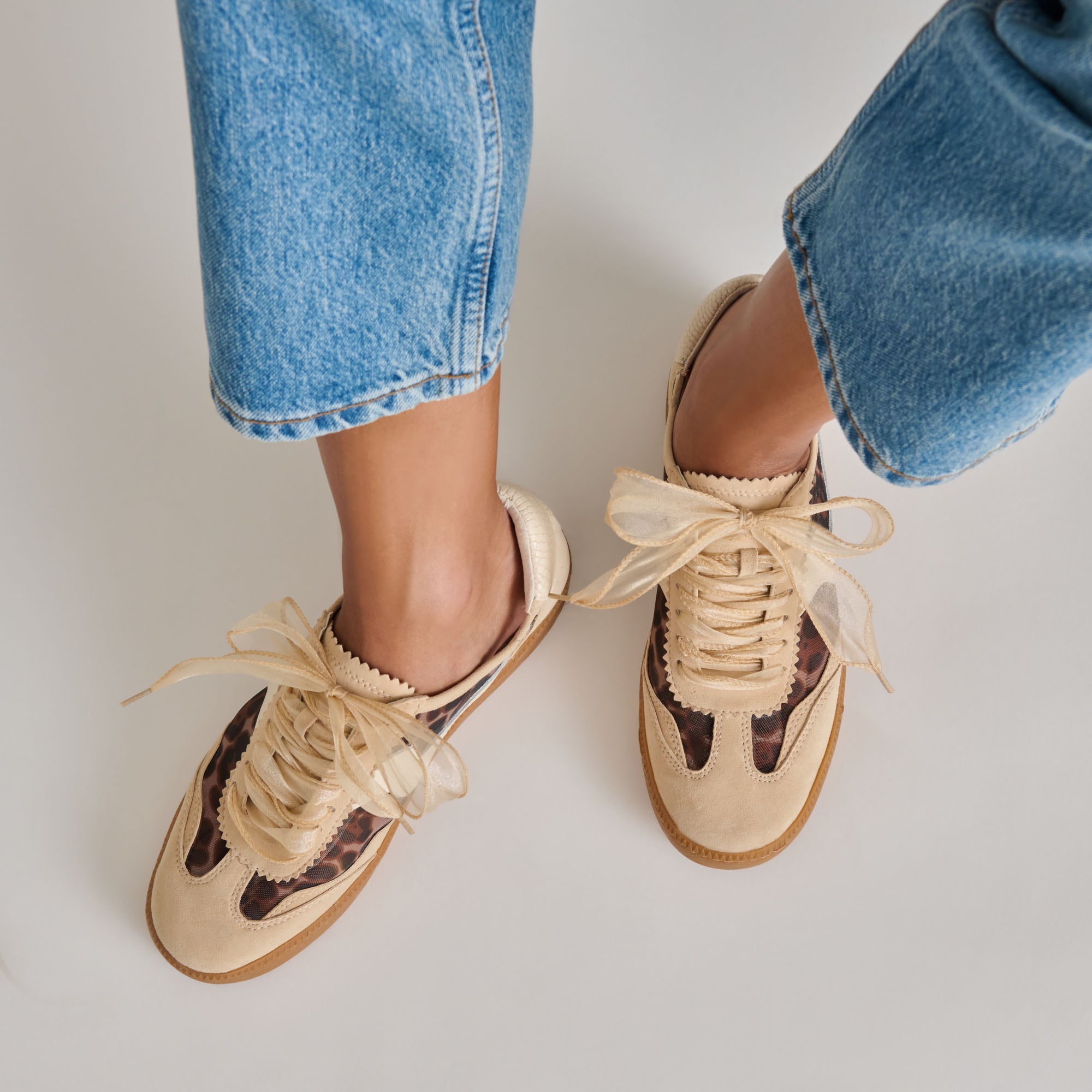 NOTICE MESH SNEAKERS LT LEOPARD MESH