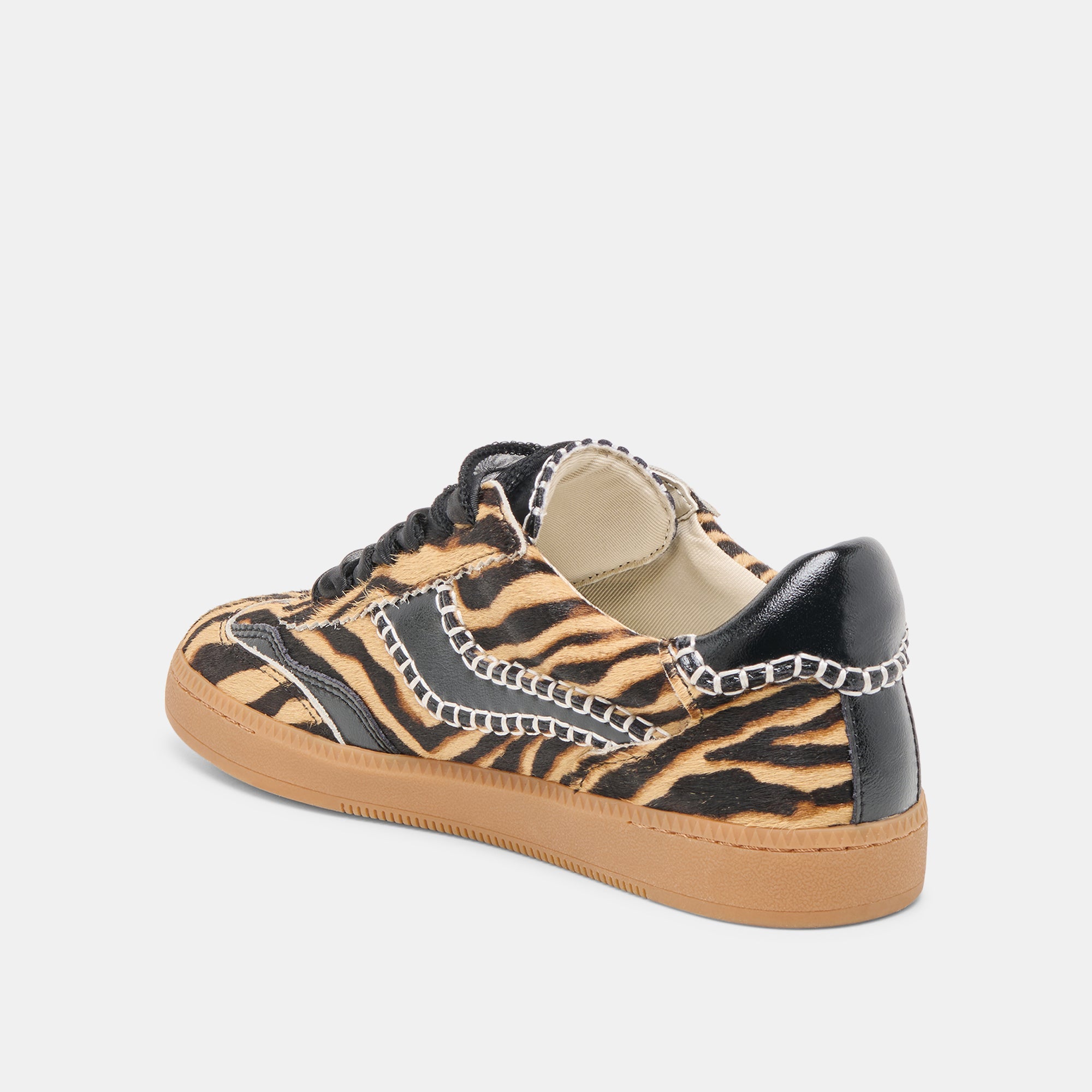NOTICE STITCH SNEAKERS TIGER CALF HAIR