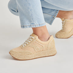 SHYLOH SNEAKERS LT NATURAL RAFFIA