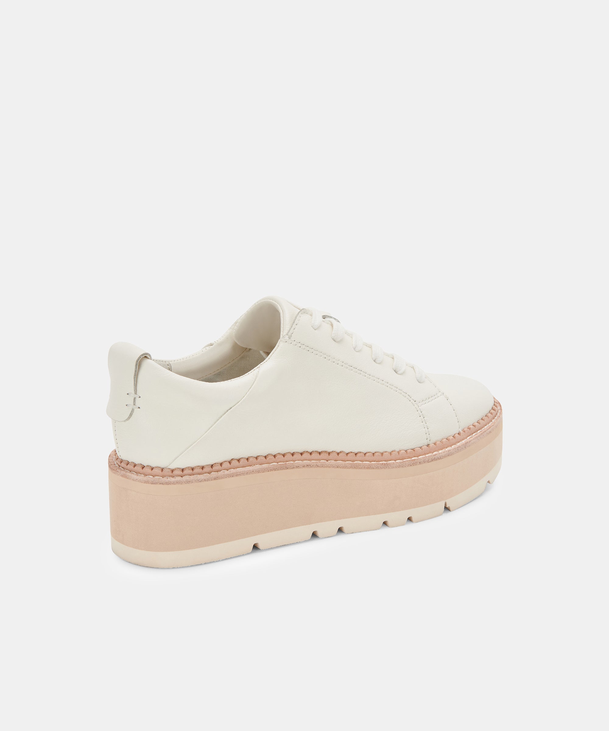 TOYAH SNEAKERS WHITE LEATHER - re:vita