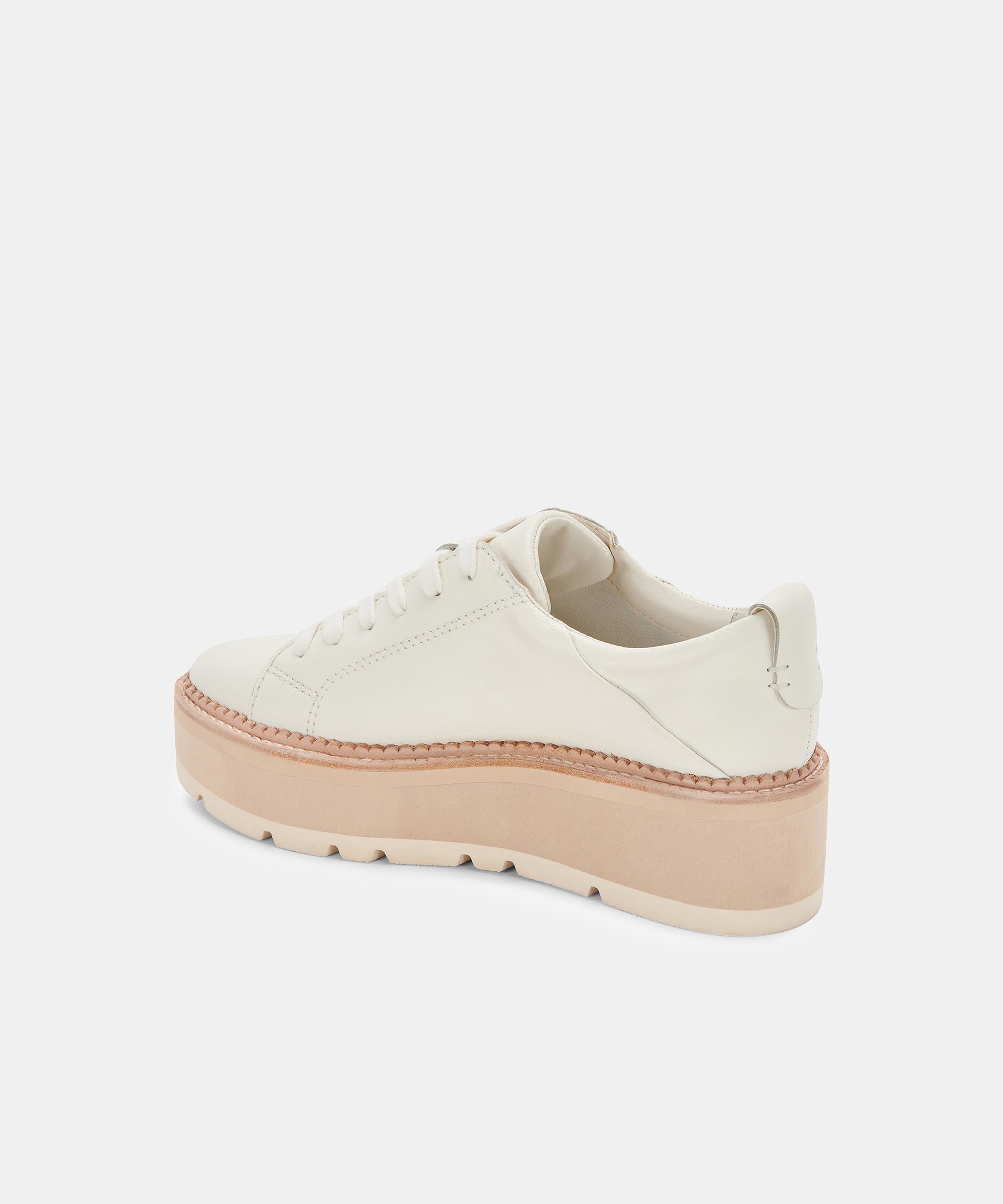 TOYAH SNEAKERS WHITE LEATHER - re:vita