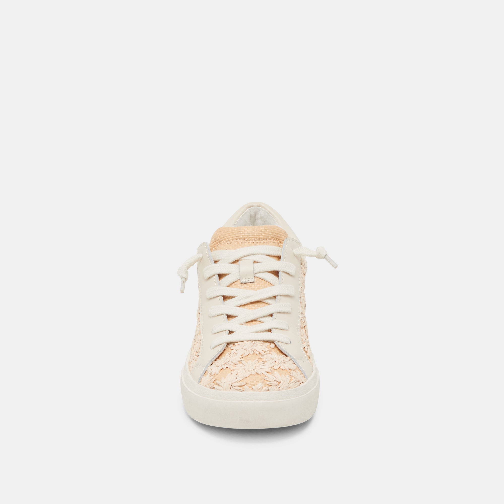 ZINA FLORAL SNEAKERS CREME FLORAL RAFFIA