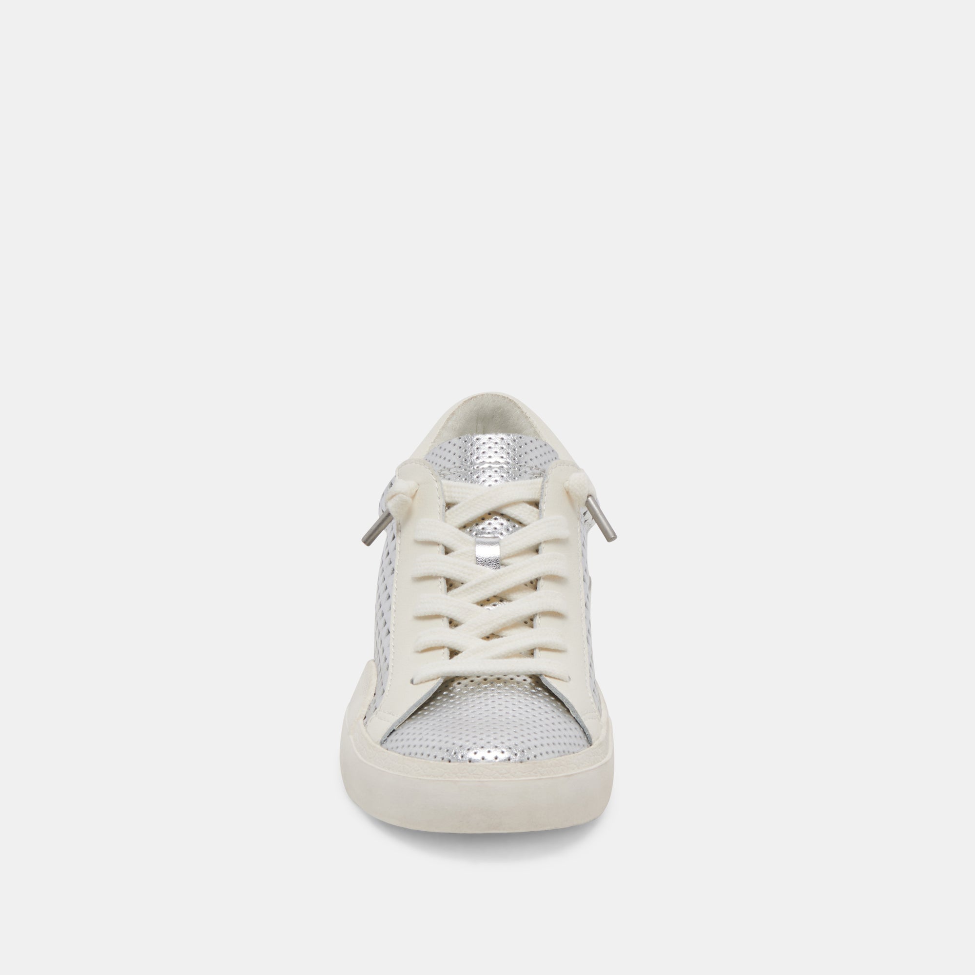 ZINA PERF 360 SNEAKERS SILVER LEATHER - re:vita