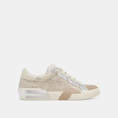 ZINA PLUSH SNEAKERS STONE CALF HAIR - re:vita