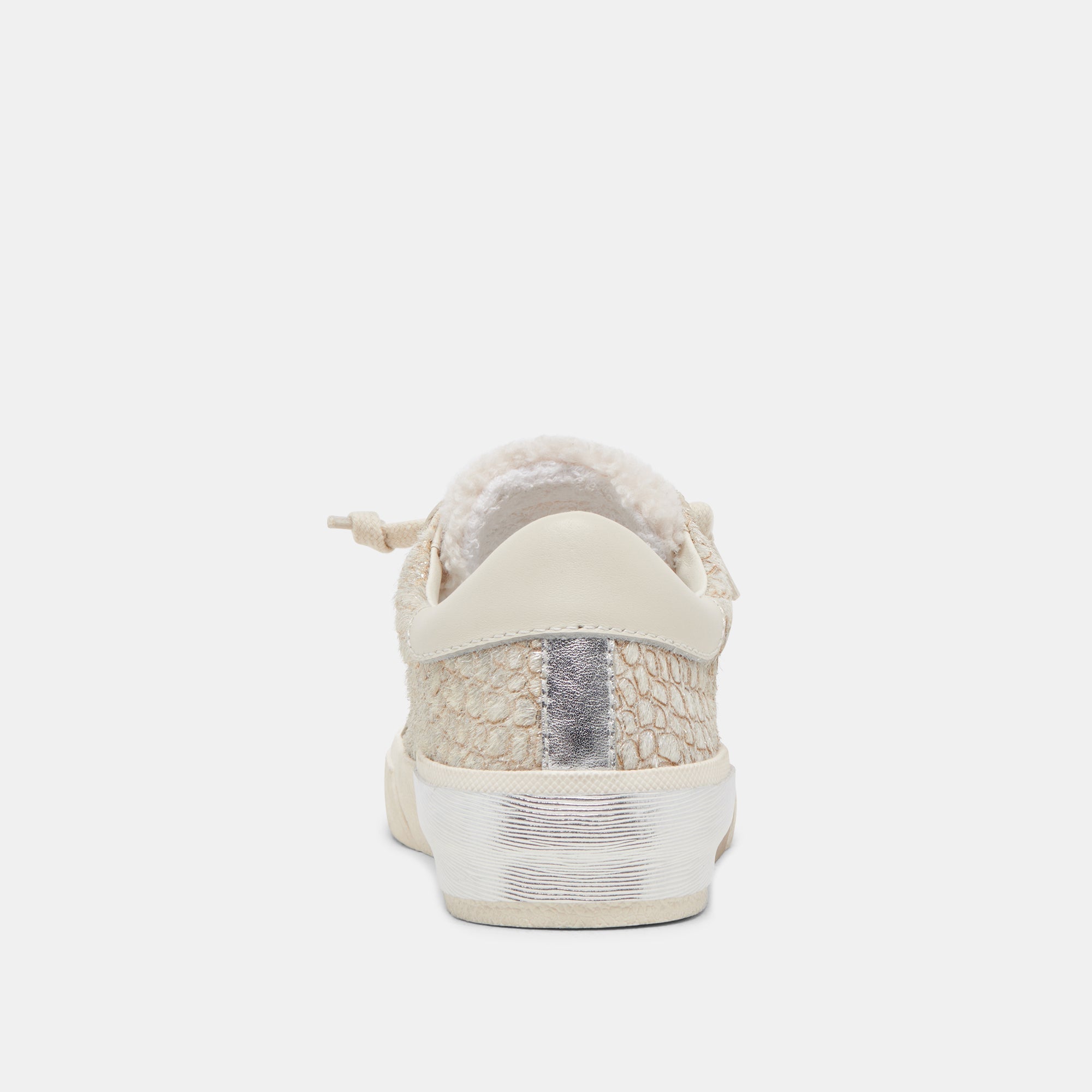 ZINA PLUSH SNEAKERS STONE CALF HAIR - re:vita