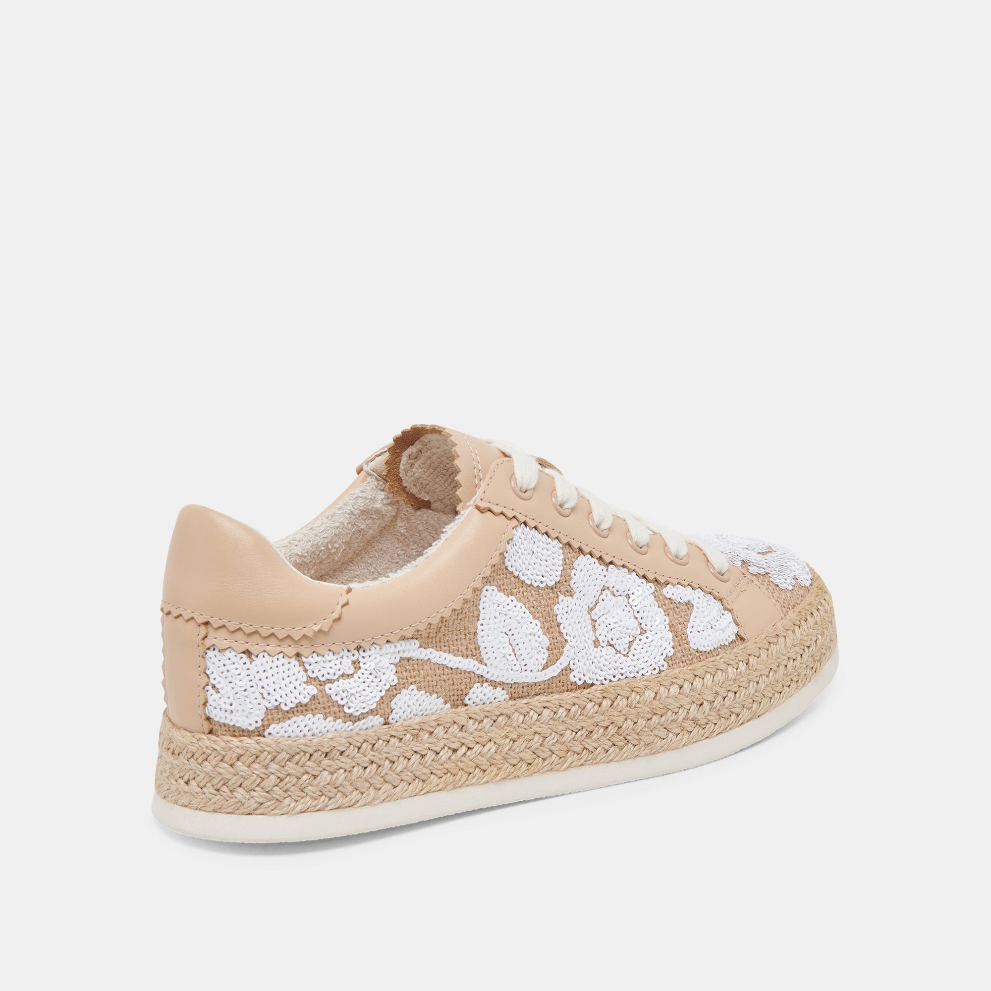 AZALIA SNEAKERS NATURAL MULTI FLORAL SEQUIN - re:vita