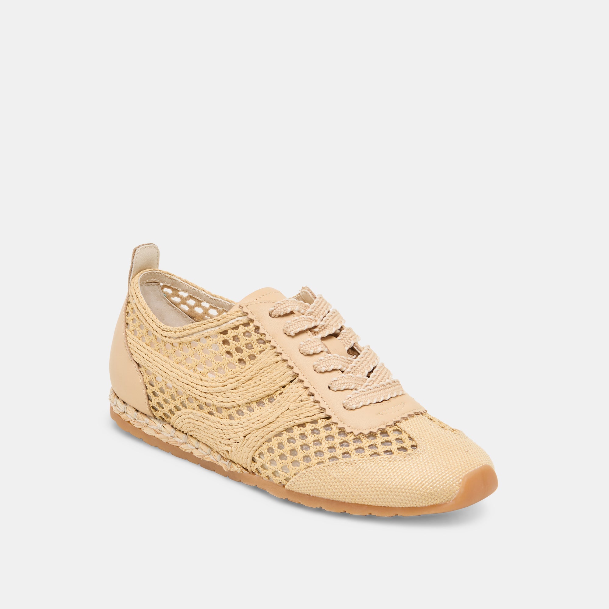DREAM SNEAKERS LT NATURAL WOVEN RAFFIA