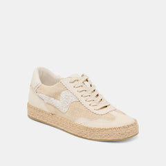 NOTICE ESPADRILLE BEAD SNEAKERS NATURAL MULTI BURLAP