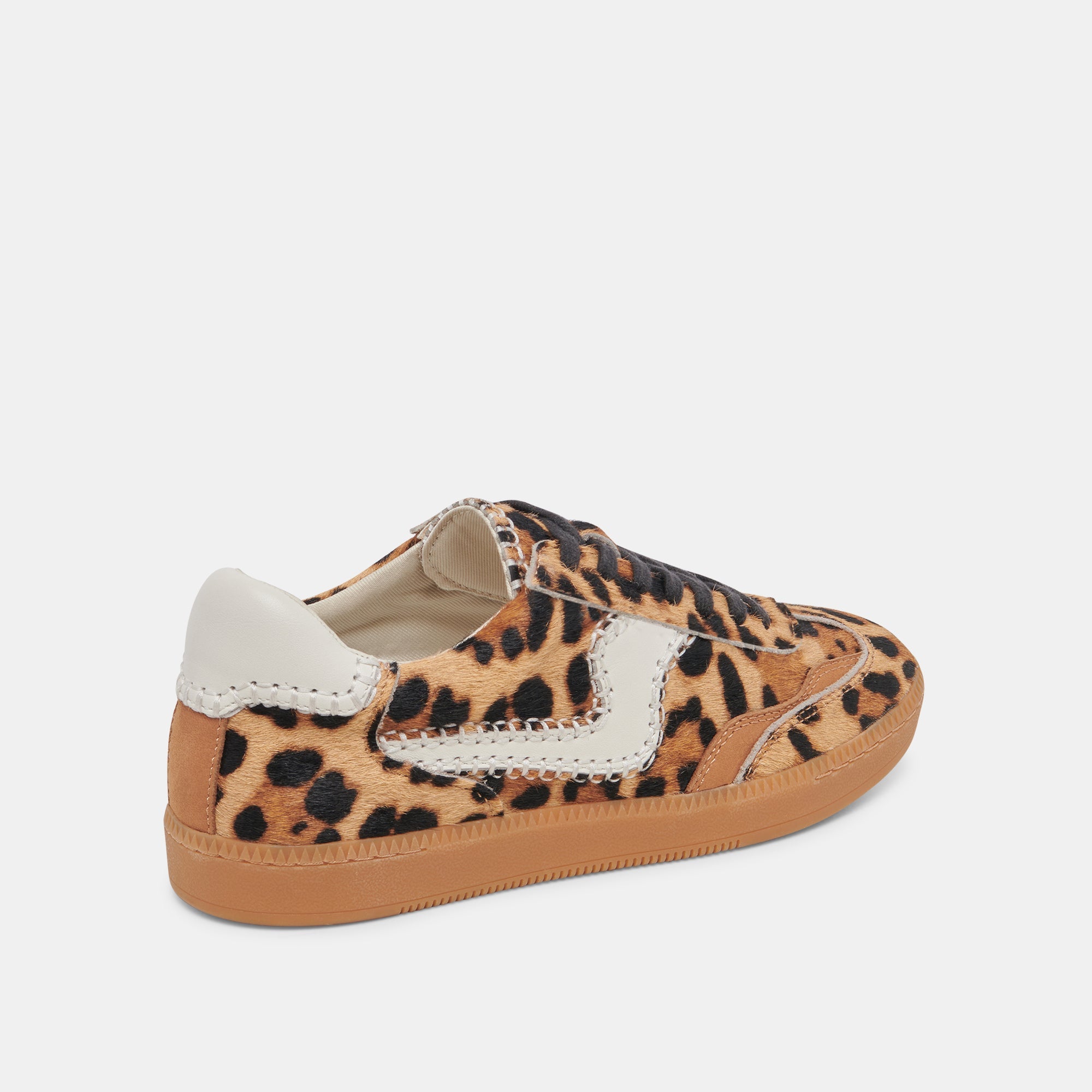 NOTICE STITCH WIDE SNEAKERS DK LEOPARD CALF HAIR