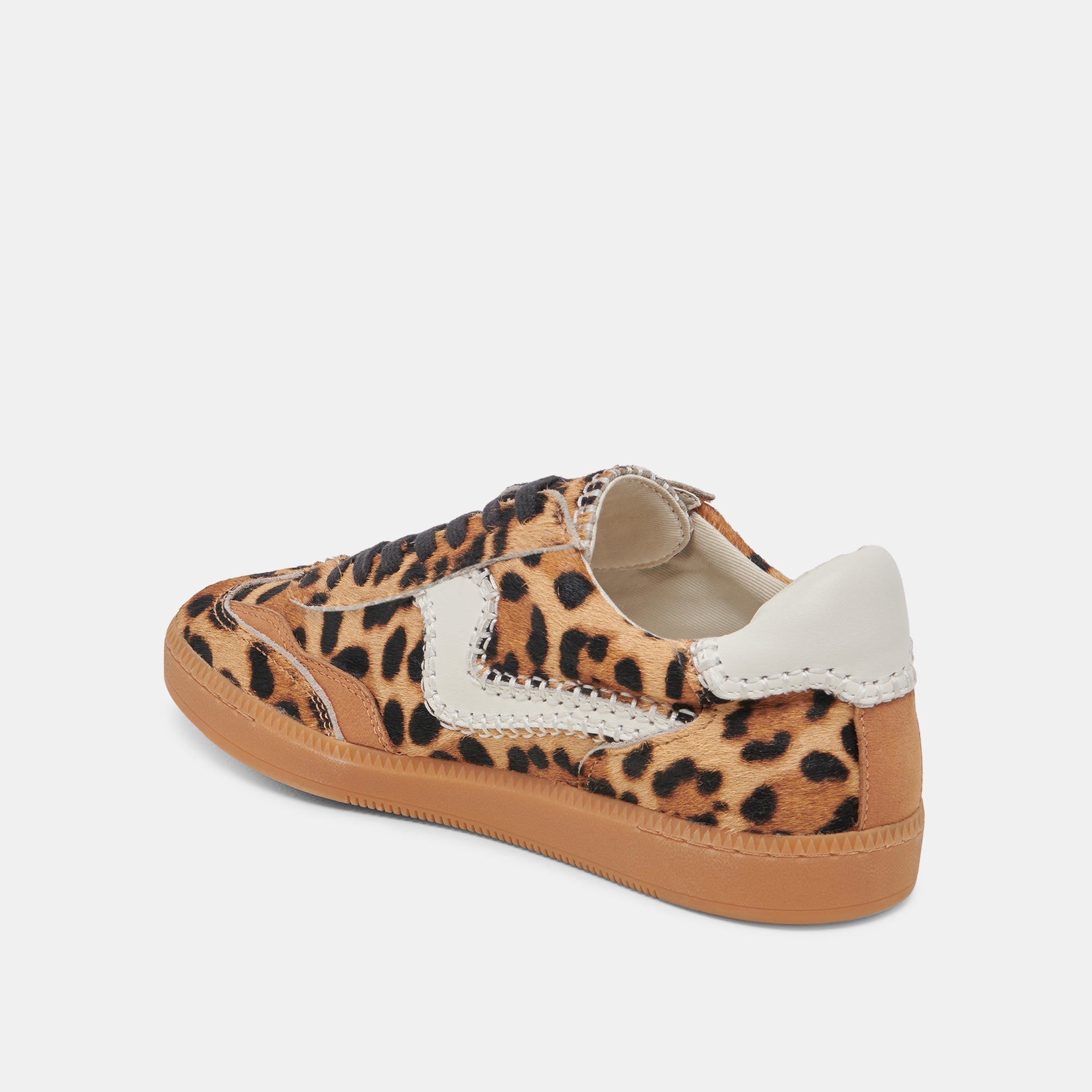 NOTICE STITCH WIDE SNEAKERS DK LEOPARD CALF HAIR