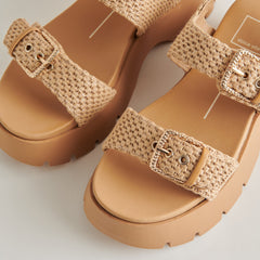 PALDA SANDALS NATURAL RAFFIA - re:vita