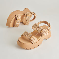 PALDA SANDALS NATURAL RAFFIA - re:vita
