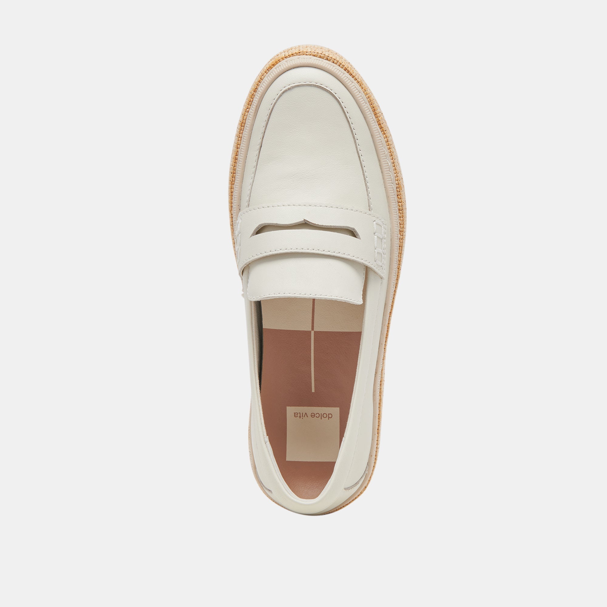RANNA LOAFERS IVORY LEATHER - re:vita