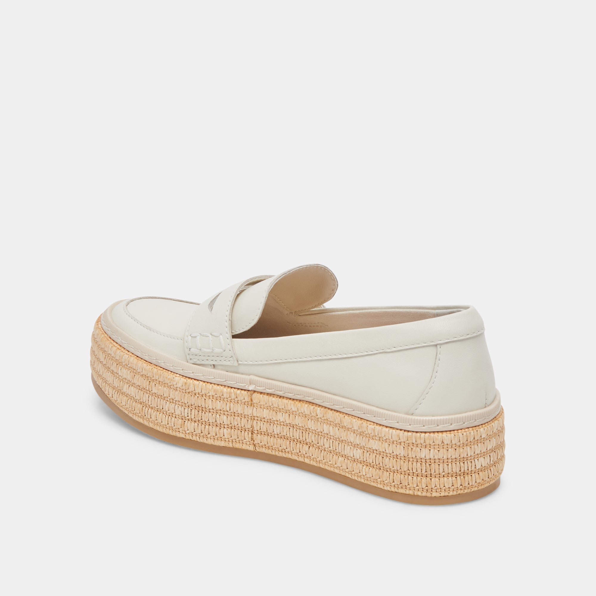 RANNA LOAFERS IVORY LEATHER - re:vita