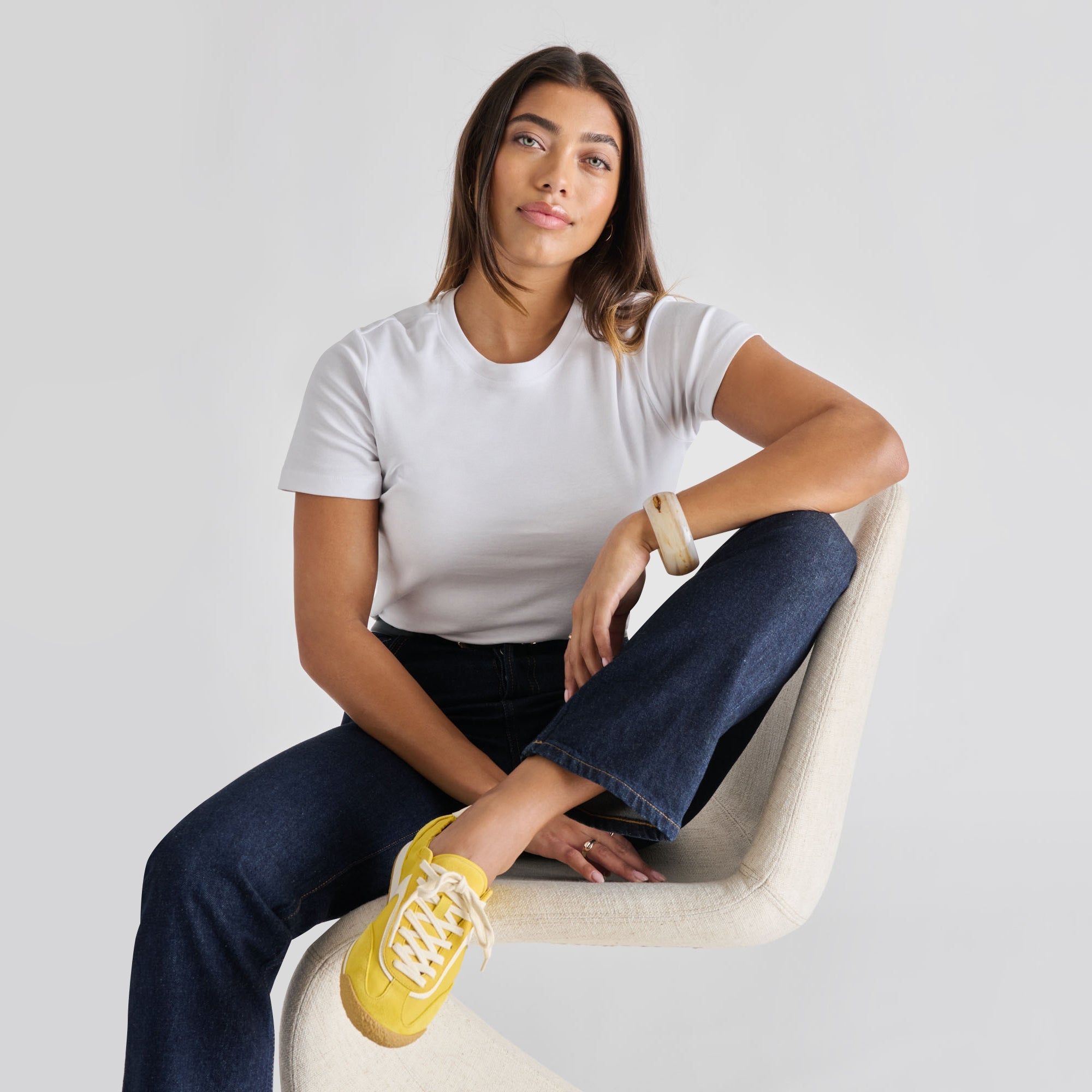 SARIYA SNEAKERS YELLOW NYLON