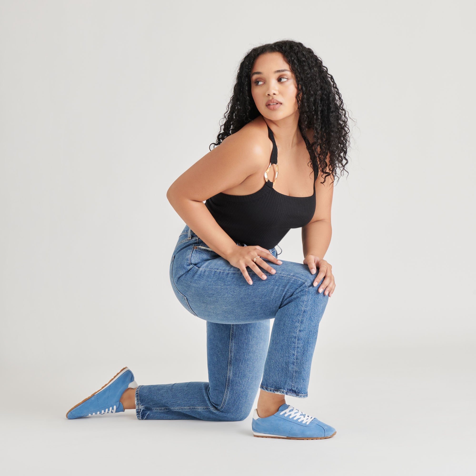 SERINA SNEAKERS BLUE SUEDE