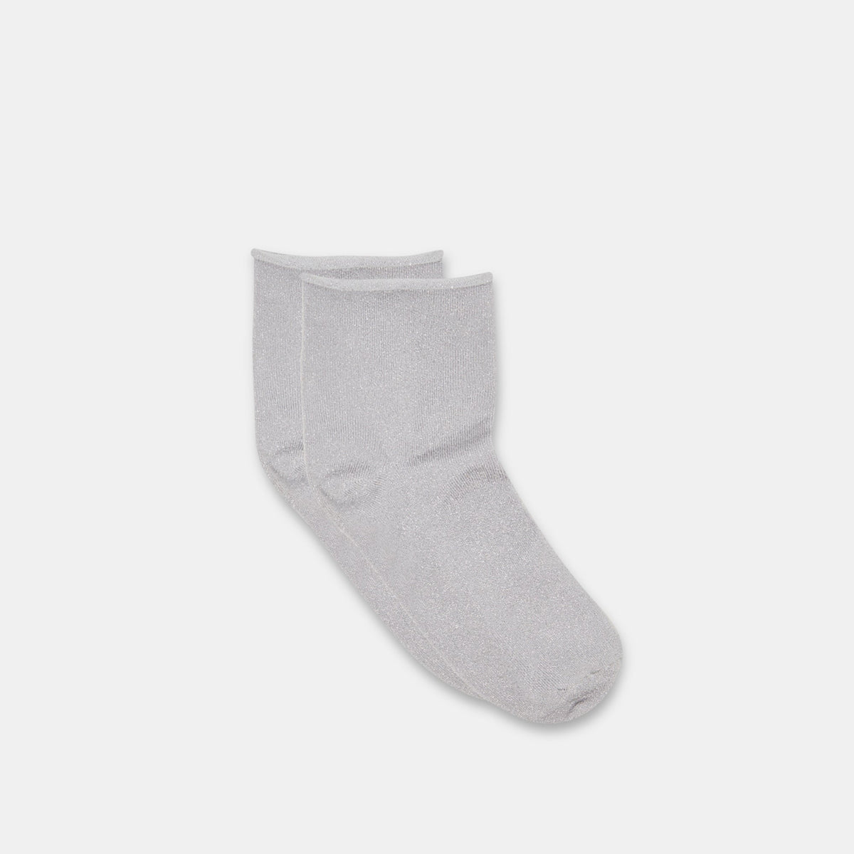 SHIMMER SHORTIE SOCKS SILVER