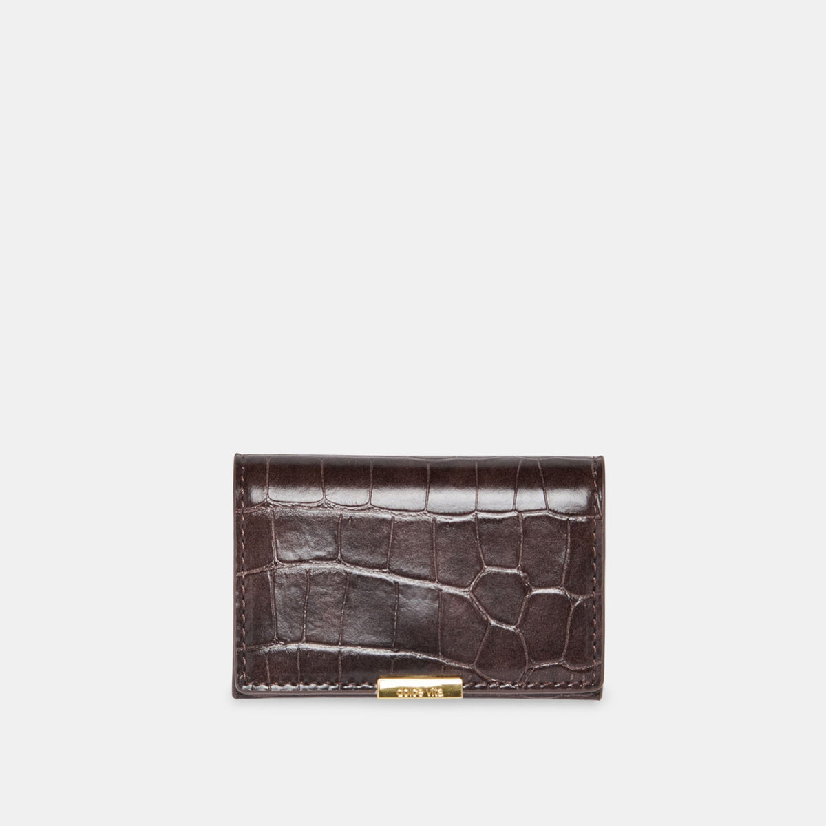 MINI-ME WALLET BROWN CROCO STELLA