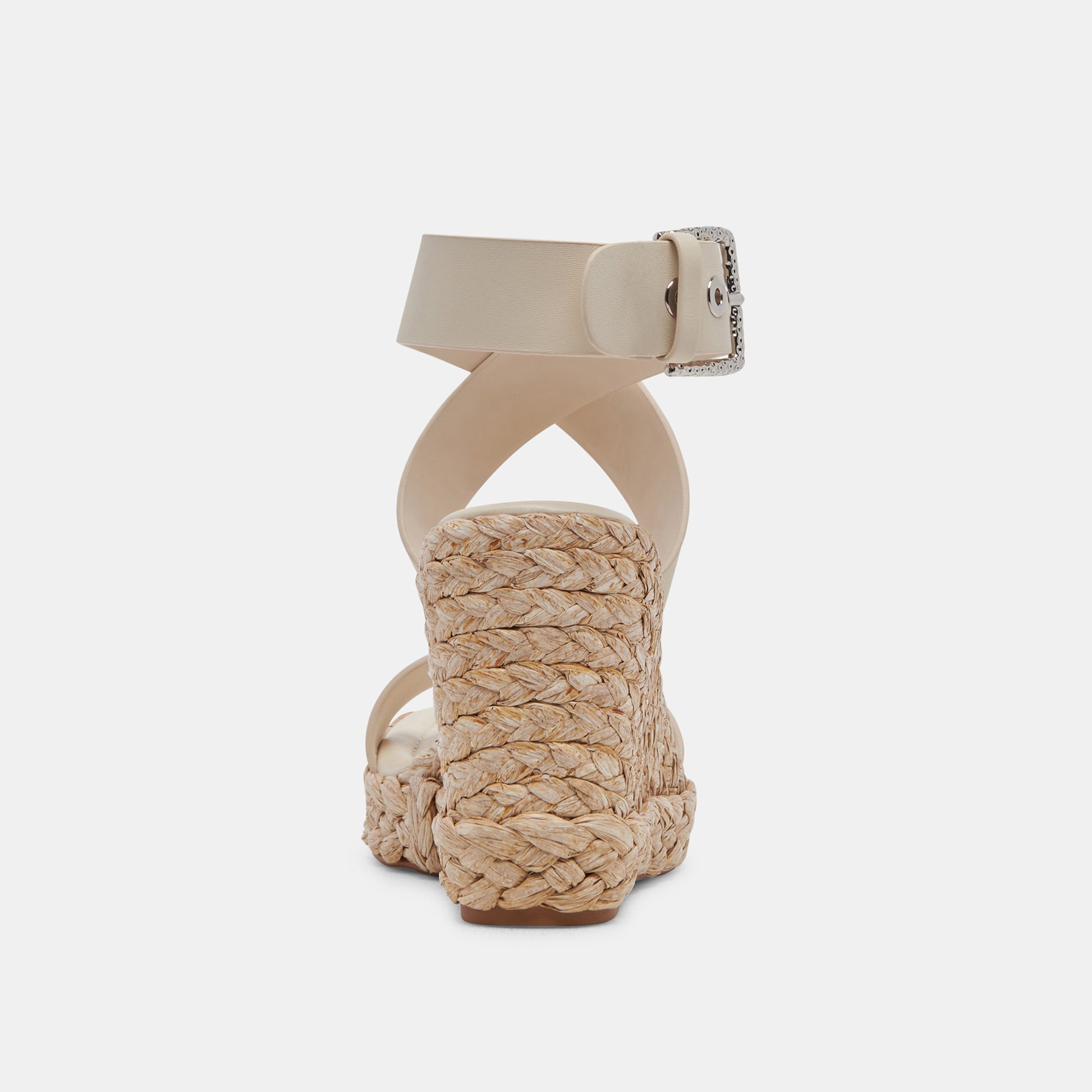 ALDONA WEDGES IVORY LEATHER - re:vita