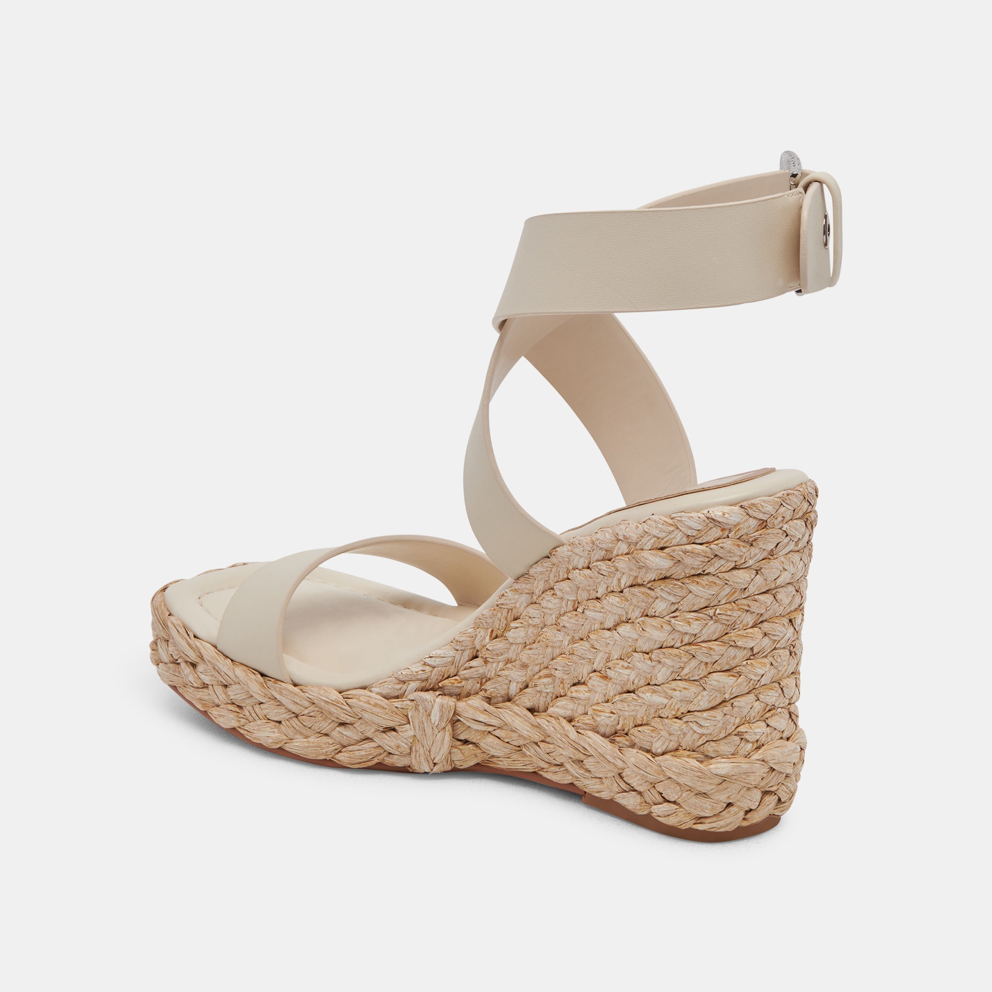 ALDONA WEDGES IVORY LEATHER - re:vita