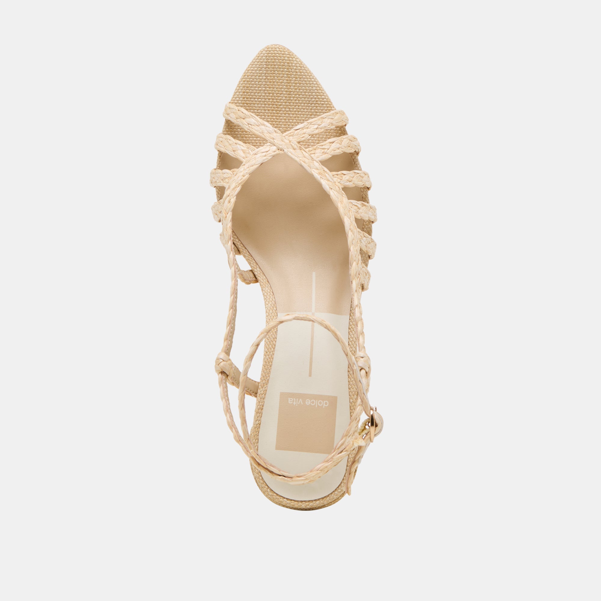 YASMIN HEELS NATURAL RAFFIA