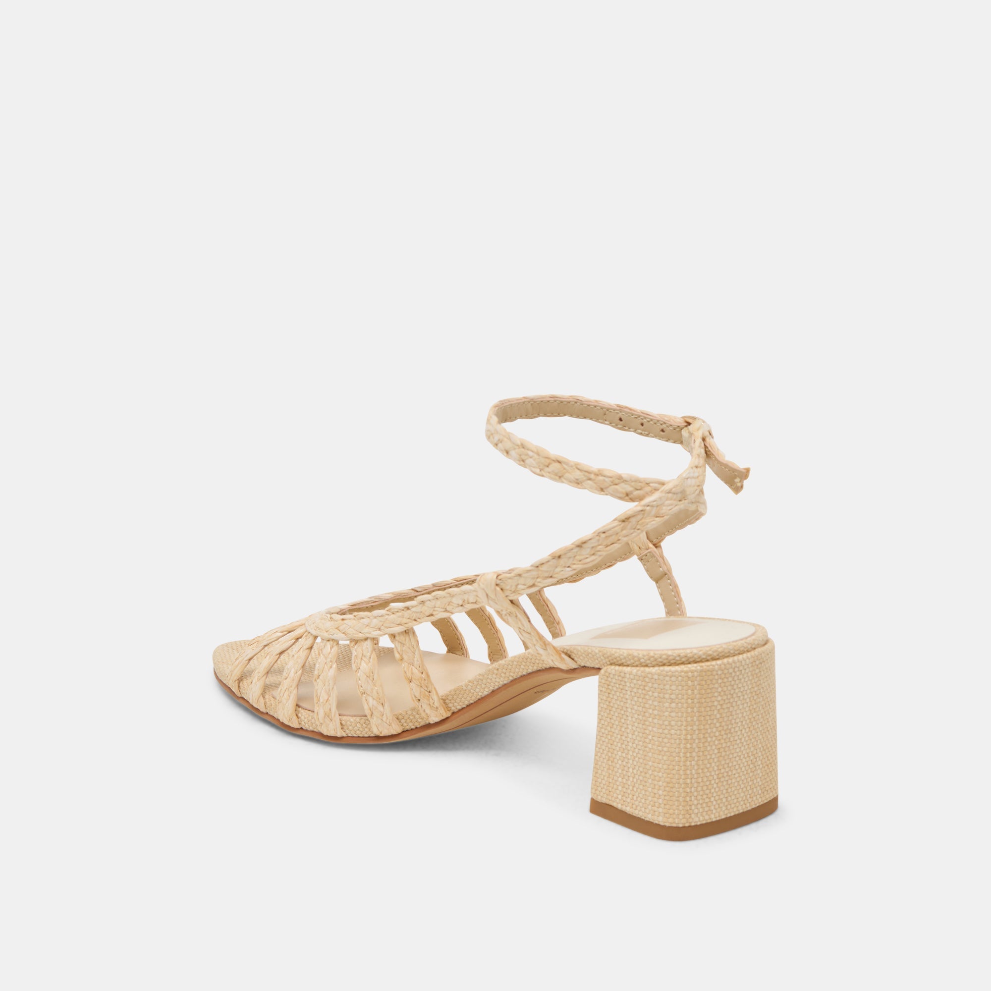 YASMIN HEELS NATURAL RAFFIA