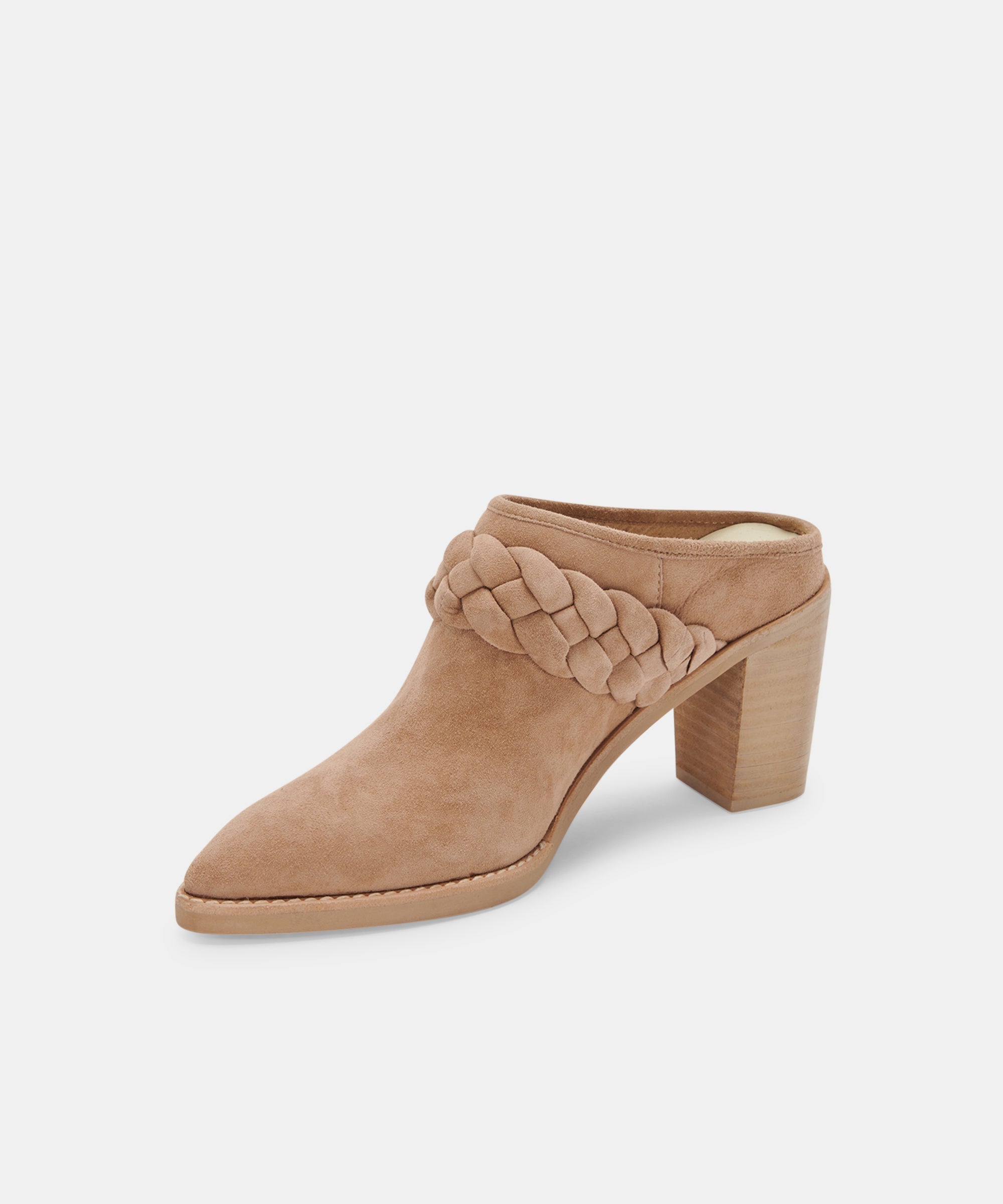 SERLA MULES TRUFFLE SUEDE - re:vita