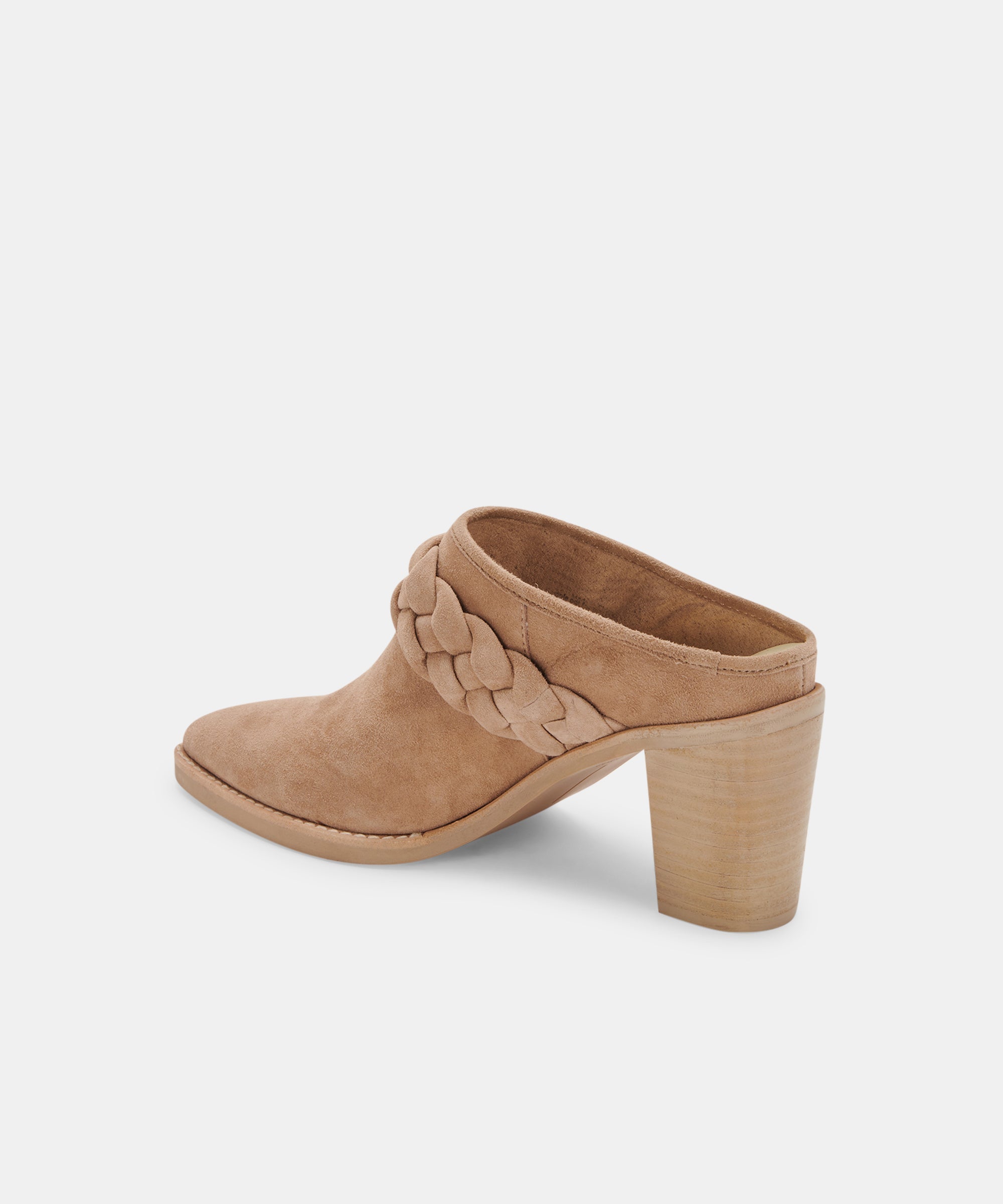 SERLA MULES TRUFFLE SUEDE - re:vita