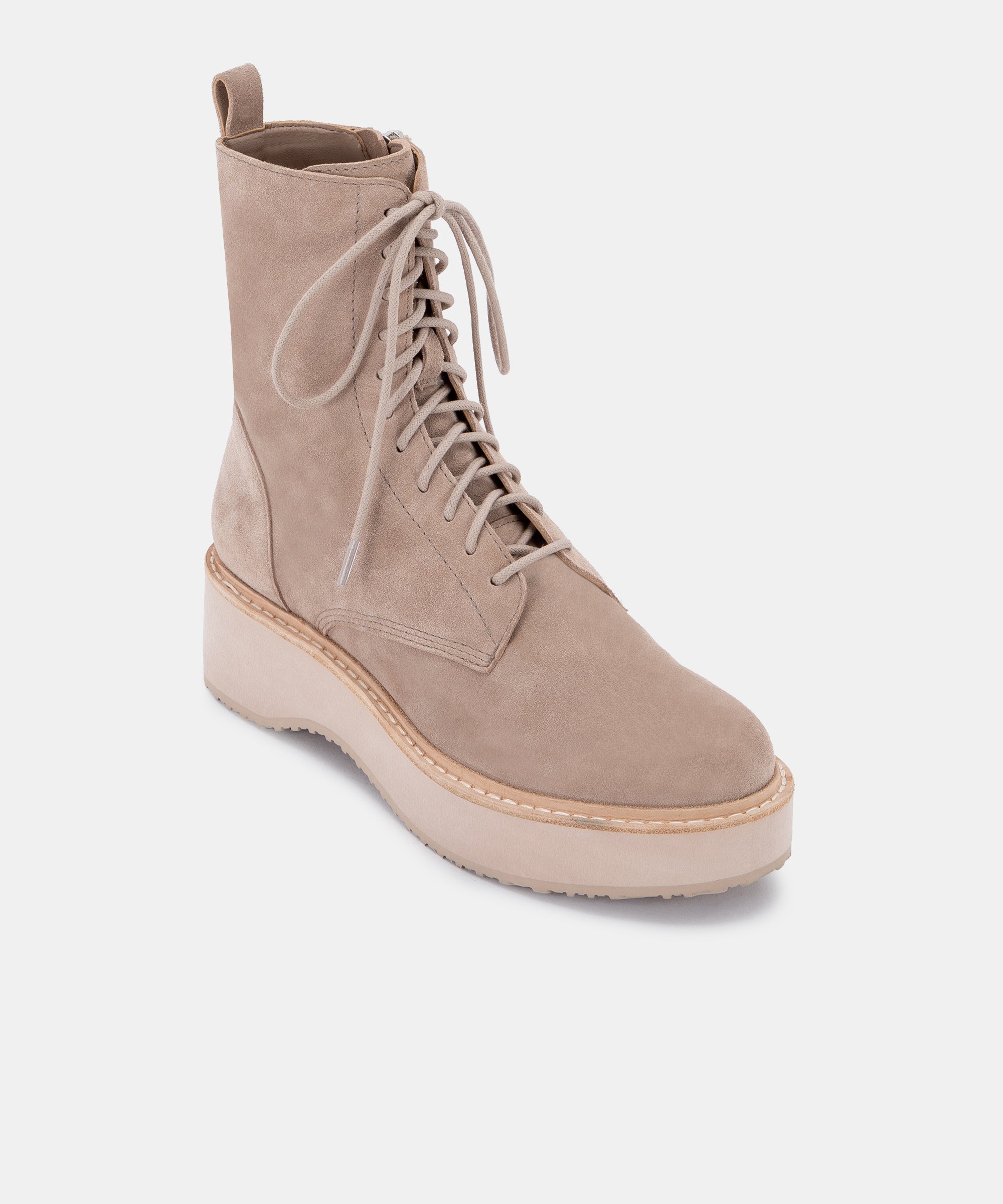 VELA BOOTS ALMOND SUEDE - re:vita
