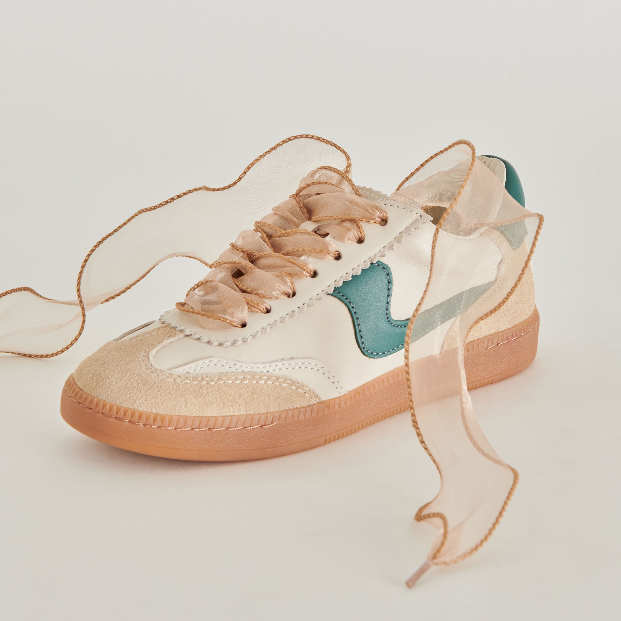 CURLY ORGANZA LACE TAN