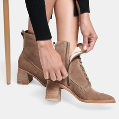 IDEN BOOTIES TRUFFLE SUEDE