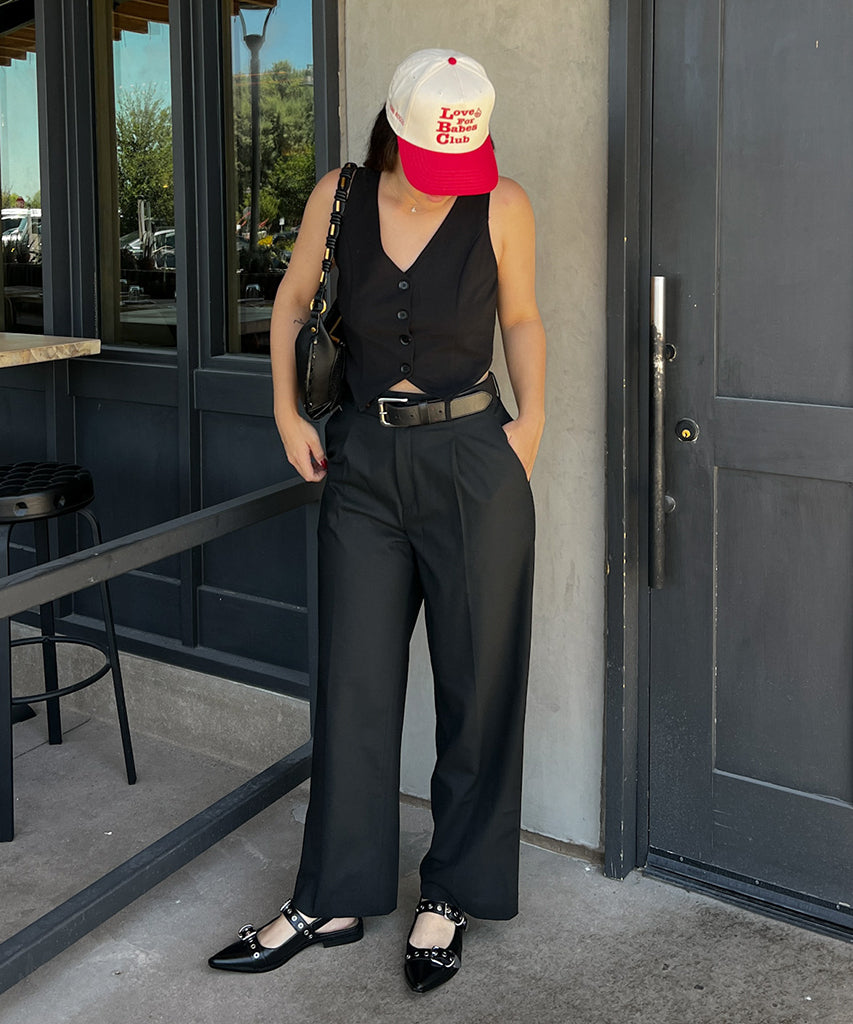 LABELL FLATS MIDNIGHT CRINKLE PATENT - re:vita