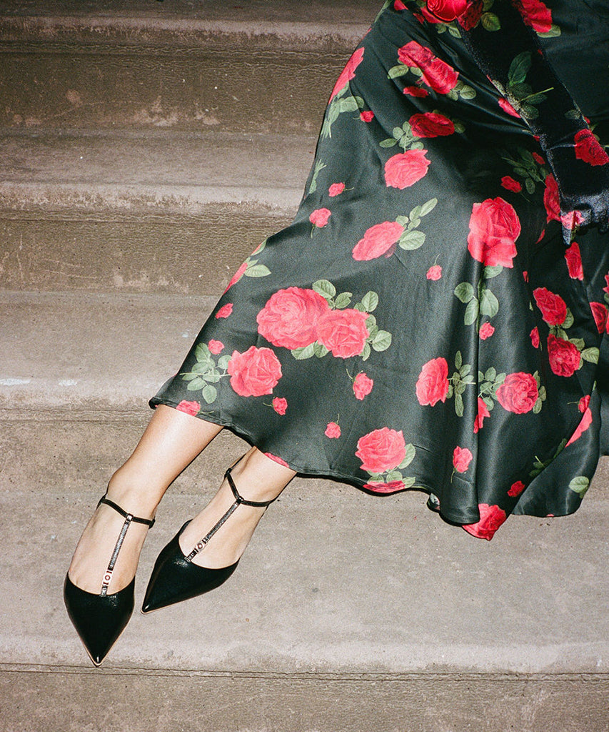 LAVON HEELS BLACK LEATHER - re:vita