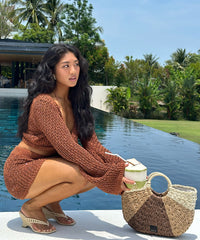 NULLAH WEDGES LT NATURAL RAFFIA - re:vita