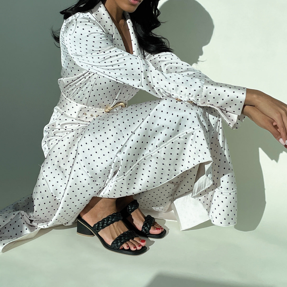 RONIN SANDALS BLACK STELLA - re:vita