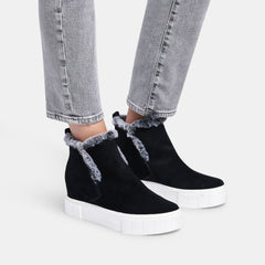 ZALI SNEAKERS BLACK SUEDE - re:vita