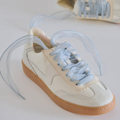 CURLY ORGANZA LACE LIGHT BLUE